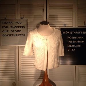 American Eagle womens two button short sweater